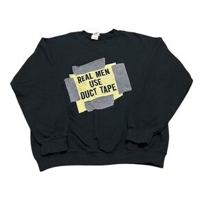 Vintage Men’s Medium Real Men Use Duct Tape Sweatshirt